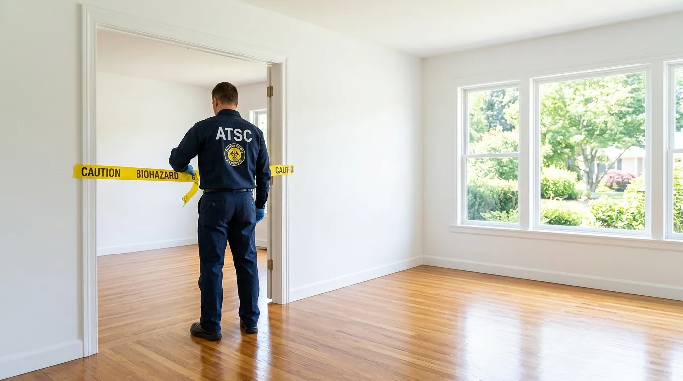 Certified biohazard cleanup crew performing Trauma Scene Cleanup in Hanover Park